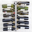 Rack de vino para 12 botellas acero inoxidable Cocina