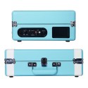 Tocadiscos Bluetooth 3 Velocidades con Maleta Celeste Tocadiscos y Tornamesas