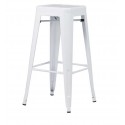 Taburete Tolix Blanco. Pack 4 unidades Sillas Modernas Tipo Eames DSW