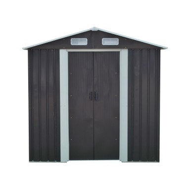 Bodega para jardin gris oscuro Terraza y Jardin