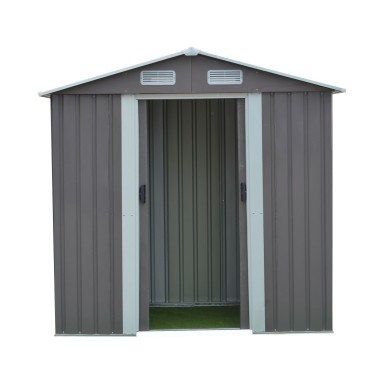 Bodega para jardin gris Terraza y Jardin