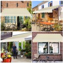 Toldo Retractil 4x2,5 mts Light Beige Terraza y Jardin