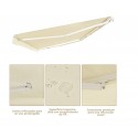 Toldo Retractil 4x2,5 mts Light Beige Terraza y Jardin