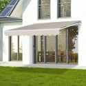 Toldo Retractil 4x2,5 mts Light Beige Terraza y Jardin