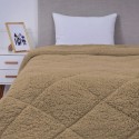 Plumon Sherpa 2p Beige Ropa de Cama
