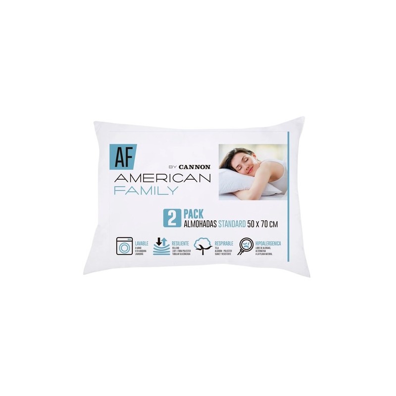 Pack 2 almohadas Cannon El Container