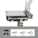 Escritorio + Silla Ergonomica para niños Gris Mesas