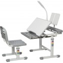 Escritorio + Silla Ergonomica para niños Gris Mesas