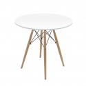 Mesa Redonda Eames Blanca 80x80 Mesa plegable, Mesas
