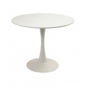 Mesa Redonda Minimal Blanca 80x80 Mesa plegable, Mesas