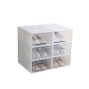 Pack 6 cajas para zapatos blancas apilables Zapateros