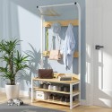 Mueble perchero madera madera clara Muebles