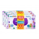 Emuwipes Toallitas Humedas. Pack3 cajas de 300 unidades Niños