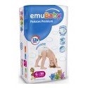 Pack 204 un. Pañales Premium Talla G (12-15kg) EmuBaby Niños