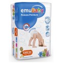 Pack 204 un. Pañales Premium Talla XGG (+ de 14kg) EmuBaby Niños
