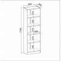 Mueble Multiuso 2 Puertas Blanco 1,70 x 0,52mts Muebles