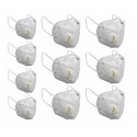 Pack 10 Mascarillas KN95 Con Valvula Inicio