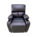 Bergere reclinable Ibiza leather Negro Sofás