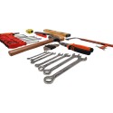 Caja de herramientas de 34 piezas. Incluye accesorios Herramientas