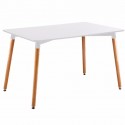 Mesa Eames rectangular color blanco Mesa plegable, Mesas