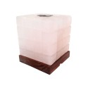 Lampara de sal aromaterapia cubo blanca Himalaya