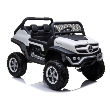 Auto a bateria buggy Mercedes Unimog Blanco Juguetes