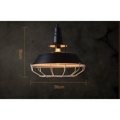 Lampara Colgante Milan Black Iluminación