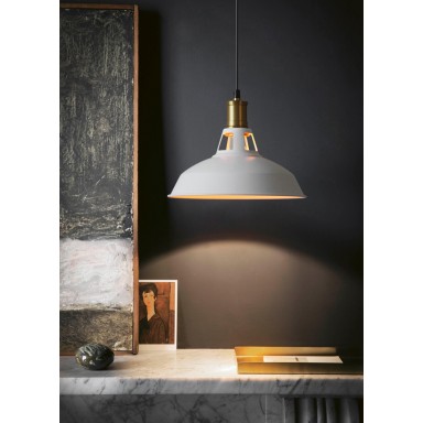 Lampara Colgante Junin Blanca Iluminación