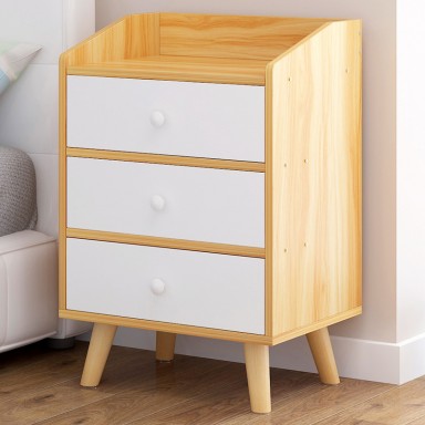 Velador 3 cajones caramelo S007 Veladores