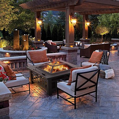 Fogon Brasero metalico 3 en 1 Terraza y Jardin