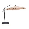 Quitasol Lateral Beige con Base Reforzada Terraza y Jardin