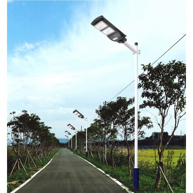 Panel Solar LED 60W + Mango Soporte + Control remoto Terraza y Jardin