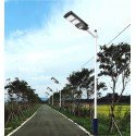 Panel Solar LED 60W + Mango Soporte + Control remoto Terraza y Jardin