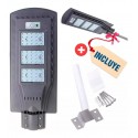 Panel Solar LED 60W + Mango Soporte + Control remoto Terraza y Jardin