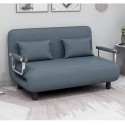 Sofa Cama Extendible 2 plazas Azul Linen Sofás