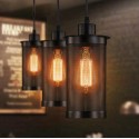 Lampara colgante industrial tubular L02 Iluminación