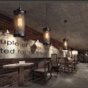 Lampara colgante industrial tubular L02 Iluminación