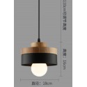 Lampara redonda wooden L11 Iluminación