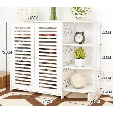 Mueble zapatero blanco 4 niveles Zapateros
