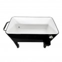 Cooler Retro Metalico 60 Litros Negro Hogar