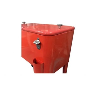 Cooler Retro Vintage 60L ROJO Terraza y Jardin
