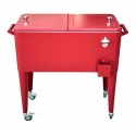 Cooler Retro Vintage 60L ROJO Terraza y Jardin