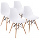 Sillas EAMES DSW. Pack cuatro unidades color Blanco Sillas Modernas Tipo Eames DSW