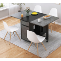 Comedor plegable Nordico Gris para 4 personas Inicio