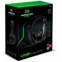 HEADSET GAMER MONSTER LOUD BLACK Audífonos