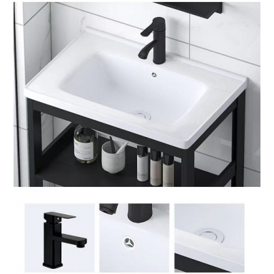 Kit mueble vanitorio mas espejo de baño Muebles