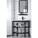 Kit mueble vanitorio mas espejo de baño Muebles