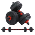 Set Mancuernas con Barra Ajustable 20Kg Deporte
