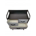Mueble Organizador de Tela Grey 08BK Organizacion