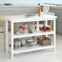 Mueble arrimo blanco 2 niveles 36012 Muebles